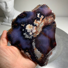 Load image into Gallery viewer, Top quality - blue flower agate slab/ slice (natural color)
