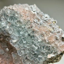 Load image into Gallery viewer, Xianghualing Fluorite with Quartz | Pale Blue Cubic Crystals | Hunan, China
