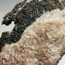 Load image into Gallery viewer, Large Platy Calcite with Needle Calcite and Golden Pyrite — Natural Crystal Plate for Home Decor and Mineral Collection
