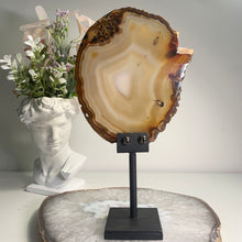 Load image into Gallery viewer, High quality- agate slice with stand from Brazil
