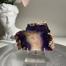 Load image into Gallery viewer, Top quality - blue flower agate slab/ slice ( natural color)
