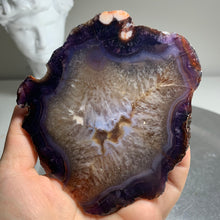 Load image into Gallery viewer, Top quality - blue flower agate slab/ slice (natural color)
