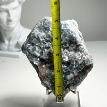 Load image into Gallery viewer, Frosted Blue Fluorite Plate – Natural Cubic Fluorite Crystal Cluster for Home Decor and Mineral Collection
