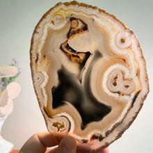 Load image into Gallery viewer, Rare - Brazilian agate slice pair / Brazilian agate slab pair
