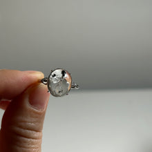Load image into Gallery viewer, Ancient Water "Enhydro" Quartz Ring – S925 Sterling Silver One-of-a-Kind Jewelry

