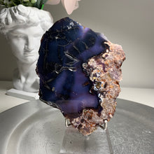 Load image into Gallery viewer, Top quality- blue flower agate slab/slice ( natural color)
