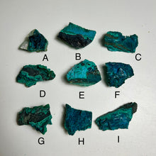 Load image into Gallery viewer, Natural Chrysocolla on Matrix – Blue Green Copper Mineral Specimens | One of a Kind Selection (A–I) | Peru
