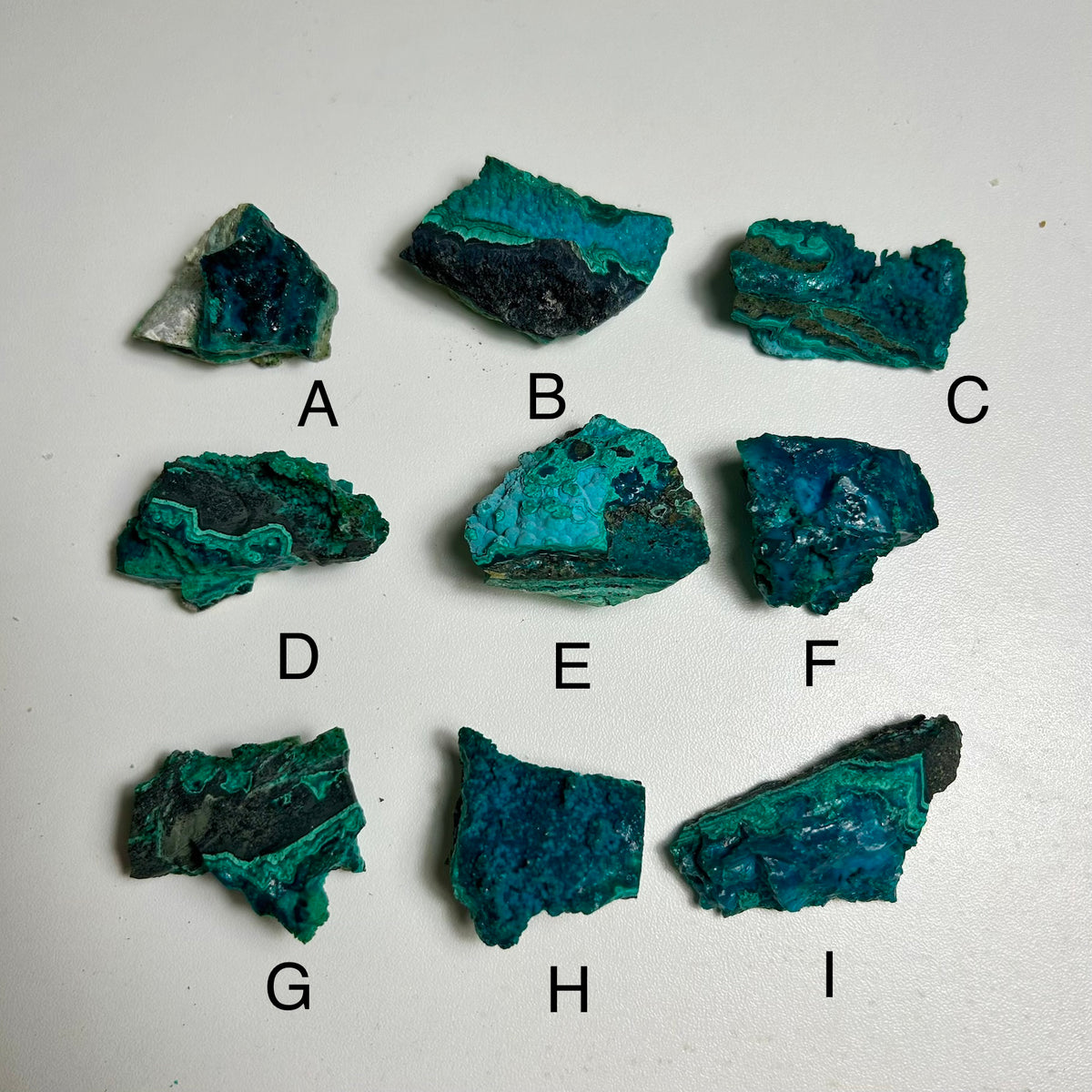 Natural Chrysocolla on Matrix – Blue Green Copper Mineral Specimens ...