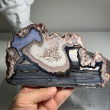 Load image into Gallery viewer, Top quality - blue flower agate slab/ slice ( natural color)
