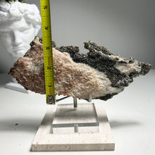 Load image into Gallery viewer, Large Platy Calcite with Needle Calcite and Golden Pyrite — Natural Crystal Plate for Home Decor and Mineral Collection
