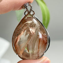 Load image into Gallery viewer, Pink Rutilated Quartz Pendant Necklace | One of a Kind Crystal Gift
