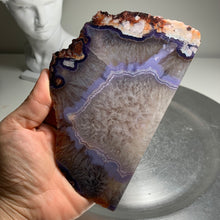 Load image into Gallery viewer, Top quality- blue flower agate slab/slice (natural color)
