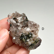 Load image into Gallery viewer, Natural Quartz Crystal Cluster with Green Epidote on Matrix | Raw Mineral Specimens from China
