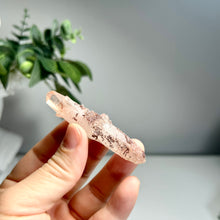 Load image into Gallery viewer, Hematoid Quartz Cluster with Secondary Crystal | Red Iron Included Quartz Point
