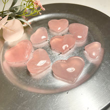 Load image into Gallery viewer, Premium Madagascar Rose Quartz Heart — Natural Pink Crystal Pocket Stone for Calm &amp; Self-Love

