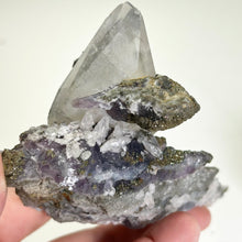 Load image into Gallery viewer, Calcite Crystal with Fluorite and Pyrite | Daye Mine China | Natural Mineral Specimen
