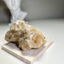 Load image into Gallery viewer, Benz Calcite with Pyrite | Golden Pyrite Inclusions | Daye Mine China | Natural Calcite Crystal Specimen | Mineral Display
