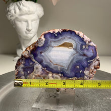 Load image into Gallery viewer, Blue flower agate slab/slice (natural color)
