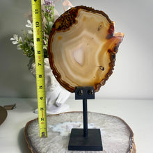 Load image into Gallery viewer, High quality- agate slice with stand from Brazil
