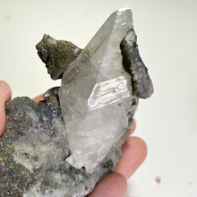 Load image into Gallery viewer, Calcite Crystal with Fluorite and Pyrite | Daye Mine China | Natural Mineral Specimen
