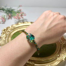 Load image into Gallery viewer, Forest Whisper Lampwork Glass Bracelet | Czech Glass Beads | Artisan Handmade Bracelet | Nature Inspired Jewelry
