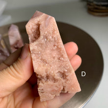 Load image into Gallery viewer, High quality druzy pink amethyst flower agate tower / druzy pink amethyst flower agate point
