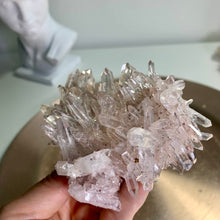 Load image into Gallery viewer, High quality - pink lemurian quartz cluster from Colombia
