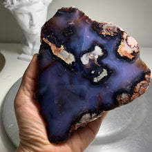 Load image into Gallery viewer, Top quality - blue flower agate slab/ slice (natural color)
