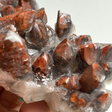 Load image into Gallery viewer, Red Hematite Included Quartz Cluster — Natural Red Phantom Crystal for Collection and Home Decor
