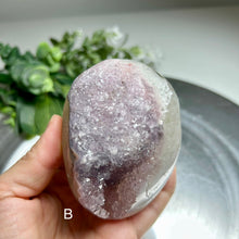 Load image into Gallery viewer, Top quality – Pink lavender amethyst geode from Uruguay with sparkling druzy
