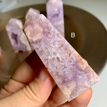 Load image into Gallery viewer, High quality - pink amethyst flower agate druzy towers
