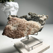 Load image into Gallery viewer, Large Platy Calcite with Needle Calcite and Golden Pyrite — Natural Crystal Plate for Home Decor and Mineral Collection
