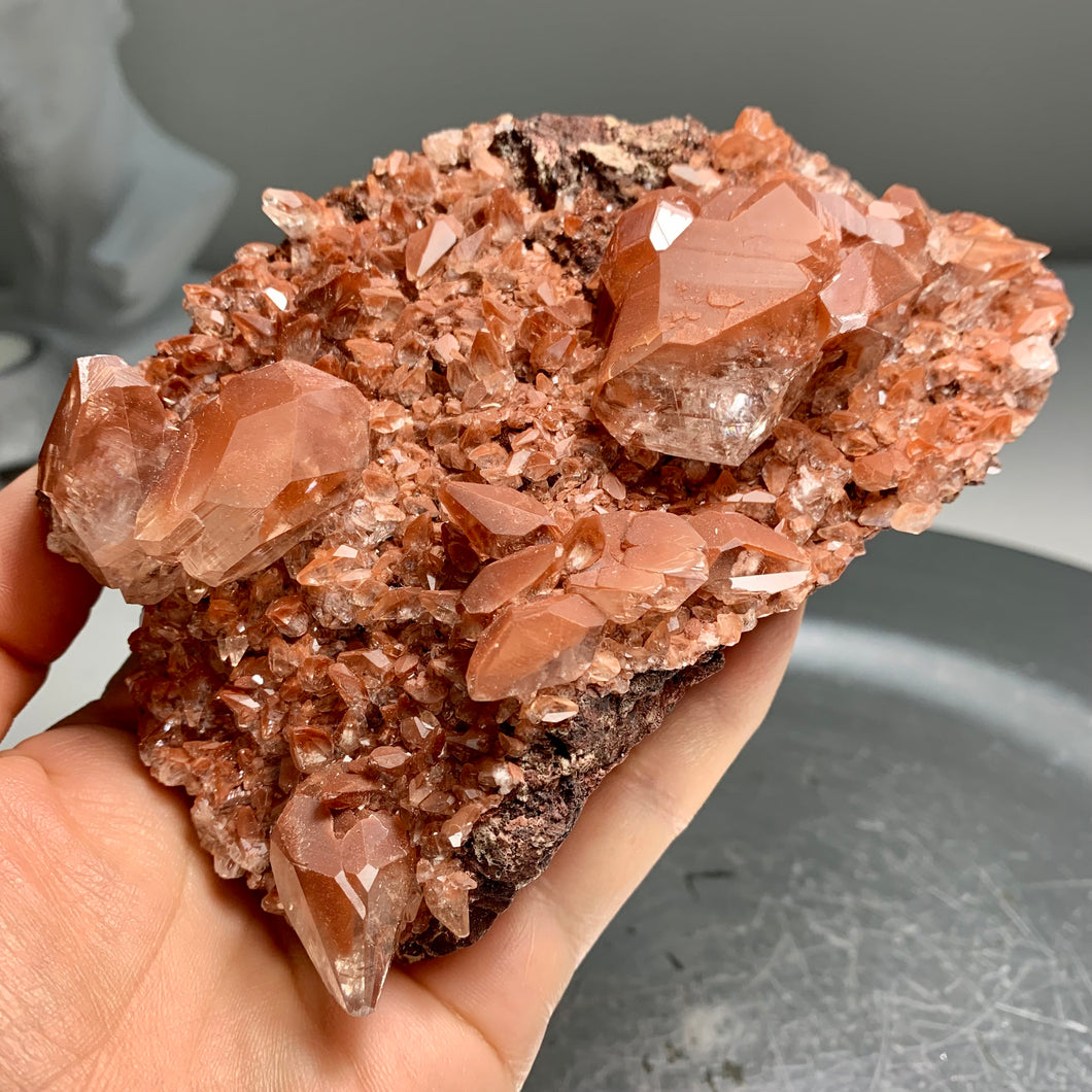 Rare - top quality red diamond calcite specimen