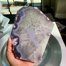 Load image into Gallery viewer, High quality - green flower agate slab/ slice
