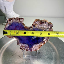 Load image into Gallery viewer, High quality - blue flower agate slab/slice (natural color)
