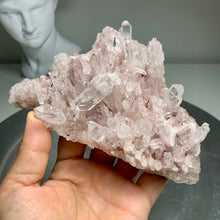 Load image into Gallery viewer, High quality- pink lemurian quartz cluster from Colombia
