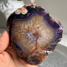 Load image into Gallery viewer, Top quality - blue flower agate slab/ slice (natural color)
