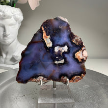 Load image into Gallery viewer, Top quality - blue flower agate slab/ slice (natural color)
