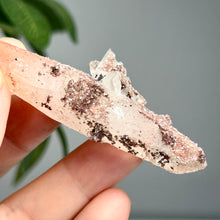 Load image into Gallery viewer, Hematoid Quartz Cluster with Secondary Crystal | Red Iron Included Quartz Point
