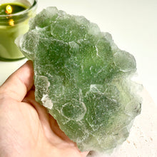 Load image into Gallery viewer, Rare Green Botryoidal Fluorite from Xianghualing, Hunan – Nipple Fluorite Plate for Art Display and Mineral Collection
