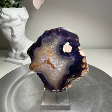 Load image into Gallery viewer, Top quality- blue flower agate slab/slice( natural color)
