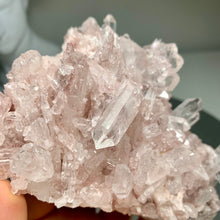 Load image into Gallery viewer, High quality- pink lemurian quartz cluster from Colombia
