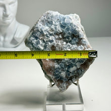 Load image into Gallery viewer, Frosted Blue Fluorite Plate – Natural Cubic Fluorite Crystal Cluster for Home Decor and Mineral Collection
