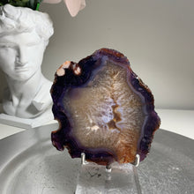 Load image into Gallery viewer, Top quality - blue flower agate slab/ slice (natural color)
