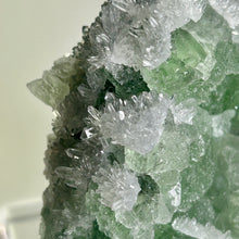 Load image into Gallery viewer, Large Green Nipple Fluorite with Clear Crystal Growth Rare Raw Fluorite Cluster Frosted Edge Mineral Specimen
