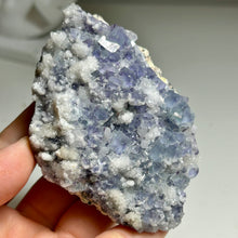Load image into Gallery viewer, Xianghualing Blue Purple Fluorite Crystal with Quartz | China
