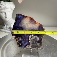 Load image into Gallery viewer, Top quality - blue flower agate slab/slice (natural color)
