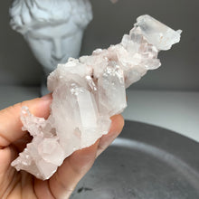 Load image into Gallery viewer, High quality - pink lemurian faden quartz cluster from Colombia
