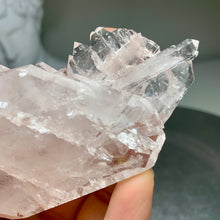 Load image into Gallery viewer, High quality- pink lemurian faden quartz cluster from Colombia
