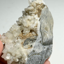 Load image into Gallery viewer, Pyrite with White calcite Cluster — Natural Crystal Specimen for Home Decor &amp; Mineral Collection

